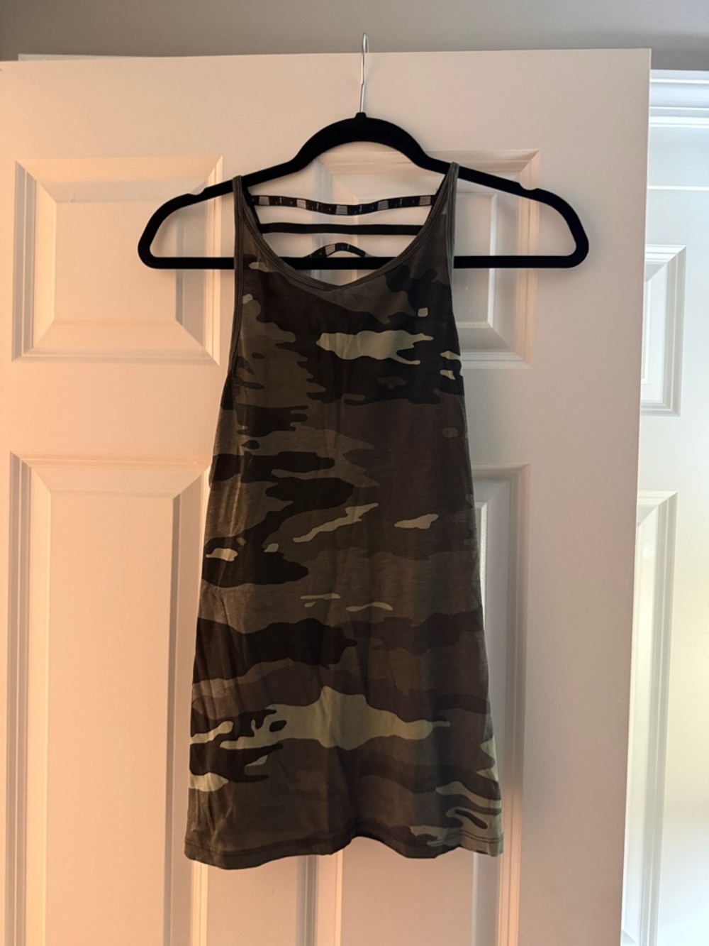 Victoria's Secret Olive Green Camo Tank Top
